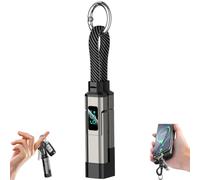 4-in-1 Digital Display Keychain Charging Cable,4-in-1 Usb C Charging Cable - Fast-, Kink-resistant & Compact,65w Fast Short Phone Lanyard Data Fit Light-ning(D)