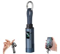 4-in-1 Digital Display Keychain Charging Cable,4-in-1 Usb C Charging Cable - Fast-, Kink-resistant & Compact,65w Fast Short Phone Lanyard Data Fit Light-ning(B)