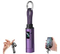 4-in-1 Digital Display Keychain Charging Cable,4-in-1 Usb C Charging Cable - Fast-, Kink-resistant & Compact,65w Fast Short Phone Lanyard Data Fit Light-ning(A)