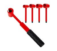 4 in 1 Door Hinge Adjustment Tool, Multifunctional Door Gap Adjuster and Hinge Bender Spanner, Durable Adjusting Socket Wrench for Home, Company, and Garage Maintenance