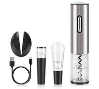 4 in 1 Elettrico Vino Rosso Apribottiglie Cavatappi Automatico Taglierina di Foglio Cavo USB Accessori da Cucina Apriscatole Elettr