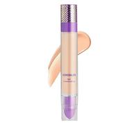 4 in 1 Full Coverage Cream Concealer, Waterproof Long-Lasting Makeup, Hydrating CC Cream for Natural Finish, 7.5ml Multi-Use Face Corrector for All Skin Types