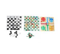 4 in 1 Giochi da tavolo Impostare Clear Pattern Piegabili Chesser portatili a scacchi per bambini Materiale plastico per genitori