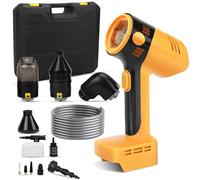 4 in 1, idropulitrice e compressore e aspirapolvere e ventilatore, compatibile con batteria Makita 18 V LXT (senza batteria), motore senza spazzole da 200 W, 23000 giri/min, 30 bar/435PSI