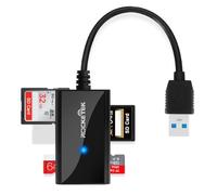 4 in 1 lettore di schede SD USB 3.0 portatile adattatore per scheda di memoria flash per TF SD Micro SD SDXC SDHC per Mac Windows Linux Chrome PC Laptop