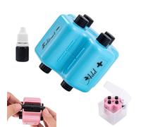 4 in 1 Math Roller Stamp Set, 4 in 1 Math Stamp Roller, Randomized Addition, Subtraction, Multiplication & Fill-in-the-Blank Practices, Refillable Reusable Maths Stamps (Blue)