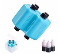 4 in 1 Math Roller Stamp Set,Roller Digital Teaching Stamps with Refillable Ink,Addition,Subtraction,Multiplication & Fill-in-The-Blank Practice Tool,for Classroom Home Learning Use(Blue)