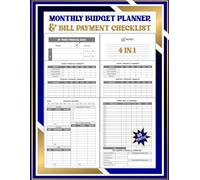 4-in-1 Monthly Budget Planner & Bill Payment Checklist: Simple Financial Notebook, Income & Expense Tracker, Bill & Debt Organizer, Savings Log, and ... Money Management. 8.5 x 11 Inches, 115 Pages.