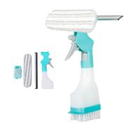 4 in 1 Multifunction Window Cleaner Tool, Multifunction Window Cleaner Tool, Window Squeegee with Sprayer, 4 in 1 Water Spray Window Cleaning Brush for Indoor Outdoor Glass Shower Car (1pcs)