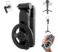 4-in-1 Multifunctional 360° Rotation Magnetic Selfie Stick, 2025 New 4 in 1 Magnetic Selfie Stick, 360° Rotation Phone Tripod with Wireless Bluetooth Remote Control for iPhone/Android (1Pcs)