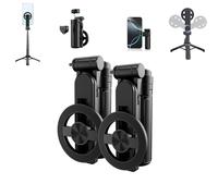 4-in-1 Multifunctional 360° Rotation Magnetic Selfie Stick,Mini Portable Detachable Scalable Magnetic Selfie Stick for iPhone & Android (2PCS)