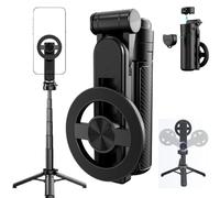 4-in-1 Multifunctional Magnetic Selfie Stick, Portable Selfie Stick Tripod with Extendable Stand for Travel Outdoor Activities and Live Streaming or Video Recording
