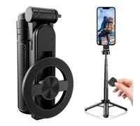 4 in 1 Multifunctional Magnetic Selfie Stick, Portable Tripod Stand with Wireless Remote, 360° Rotation, Extendable for iPhone Vlogging and Travel (1pcs)