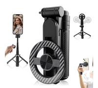 4-in-1 Multifunzionale 360 ° Rotazione Selfie Stick, 2025 Nuovo 4 in 1 Multifunzionale Magnetico Selfie Stick Magnetico Telefono Treppiede Stand