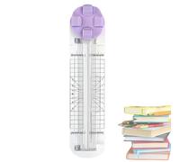 4 In 1 Paper Cutter, 4-In-1 Multi-Function Paper Trimmer, 4 In 1 Papers Cutter Duomiluo with Straight, Wave, Perforated & Creasing Blades for Craft Paper/Cardstock/Label/Photo Etc (Purple)