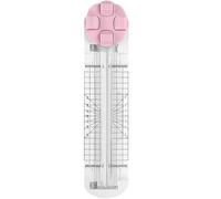 4 In 1 Paper Cutter - 4 In 1 Multi-Function Paper Trimmer, Convenient, Foldable Perforation Tool for Cardboard,Coupons,Photos,Postcards,Scrapbook (Pink)