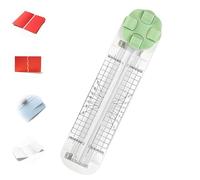 4 in 1 Paper Cutter, Duomiluo 4-in-1 Multi-function Paper Trimmer, with Straight, Wave, Creasing Blades for Craft Paper, Cardstock, Label, Photo, Postcard (Green)