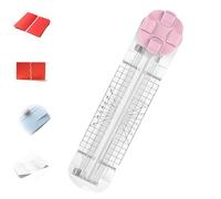 4 in 1 Paper Cutter, Duomiluo 4-in-1 Multi-function Paper Trimmer, with Straight, Wave, Creasing Blades for Craft Paper, Cardstock, Label, Photo, Postcard (Pink)