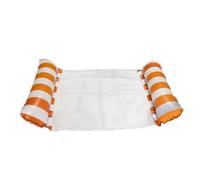 4 in 1 Piscina Gonfiabile Adulti Amaca D'acqua Pieghevole Con Gonfiatore Lettino Materassino Per Piscina Sedia Galleggiante Materasso Ad Aria Per Nuoto Portabicchieri(Orange)