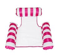 4 in 1 Piscina Gonfiabile Adulti Amaca D'acqua Reclinabile Gonfiabile Galleggiante Per Nuoto Materasso In Mare Giocattolo Feste Lettino(3T-red)