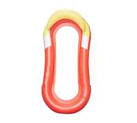 4 in 1 Piscina Gonfiabile Adulti Amaca Galleggiante Per Acqua Materasso Ad Aria Portatile In PVC Pieghevole Con Schienale E Braccioli Giocattolo Per Adulti Feste Estive In Spiaggia(Orange)