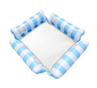 4 in 1 Piscina Gonfiabile Adulti Amaca Gonfiabile Giochi D'acqua Sdraio In PVC Giocattoli Materasso Galleggiante Letto Portatile Accessori Per Piscina(Light Blue)