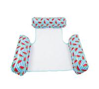 4 in 1 Piscina Gonfiabile Adulti Amaca Gonfiabile Per Piscina Estiva Reclinabile Galleggiante Materasso Anello Per Piscina Giocattolo Per Feste Lettino(Watermelon)