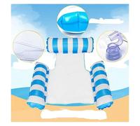 4 in 1 Piscina Gonfiabile Adulti Amaca Portatile Per Piscina Giocattolo Per Piscina(Blue)
