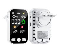 4 in 1 Plug in Rilevatore di Monossido di Carbonio, Allarme CO Portatile