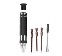 4 in 1 RC Hex Key Set Aluminum Steel 0.5mm 1.3mm 1.5mm 4mm RC Hexagonal Screwdriver Tool Kit for RC Car Quadcopter Helicopter Drone