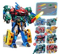 4 in 1 Robot Trasforming Mega Robot Metatron, alto 16,14 pollici, Veicolo da Battaglia, Transforming Giocattolo per Bambini e Bambine dai 5 ai 10 anni, Multicolore