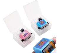 4-in-1 Roller Digital Teaching Stamp riutilizzabile matematica | Compatto di inchiostro ricaricabile ad asciugatura rapida casuale regolabile della divisione di moltiplicazione della