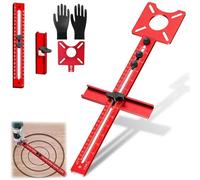 4 in 1 Router Milling Groove Bracket Metric MM, Aluminum Alloy Router Circle Cutting Jig, Multifunctional Adjustable Router Jig Tool for Woodworking (Regular)