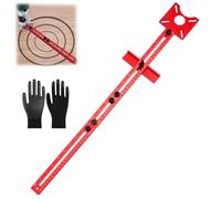 4 in 1 Router Milling Groove Bracket Metric MM, Aluminum Alloy Router Circle Cutting Jig, Multifunctional Adjustable Router Jig Tool for Woodworking (Extended)