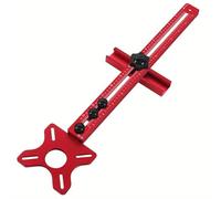 4 in 1 Router Milling Groove Bracket, Premium Variable Router Milling Groove Bracket, Versatile Aluminum Alloy Circle Cutting Jig for Woodworking, Ideal for Cabinet Hardware (Without Base)
