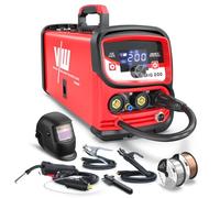 4 in 1 Saldatrice a Filo Continuo No Gas e con Gas 200A, Kit Completo