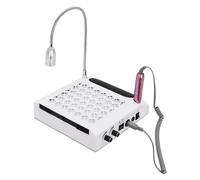 4 in 1 salone per manicure, fresa per manicure, 0-30000 giri/min, con lampada a LED, luce per casa, manicure, salone di bellezza (bianco)