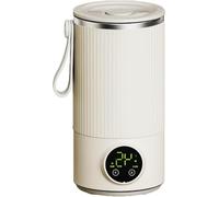 4-in-1 Schiuma di Latte Elettrico e più Caldo, Macchina per la Schiuma di caffè Portatile a Batteria con Riscaldamento Veloce, agitatore Incorporato e con Controllo della Temperatura
