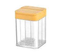 4-in-1 Seasoning Jar - Portable Camping | Space-Saving Integrated Container, Leakproof Lids For Sugar And Salt, Clear Compact Design For Travel And BBQ, Impact-Resistant; Perfect For