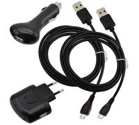Goobay Cavo dati USB 4 in 1 – 2x Micro USB – Ricarica auto per Samsung Galaxy GT-S7580