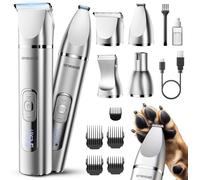 4 in 1 silenziosa Tosatrice per cani e gatti impermeabile IPX7 rasoio per cani