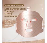 4 in 1 Terapia della luce a LED rossa Maschera morbida flessibile a infrarossi Silicone Terapia a LED a 4 colori Maschera fotonica avanzata antietà IPX7 Nuovo