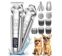 4 in 1 Tosatrice per Cani Gatti Professionale IPX7 Impermeabile Rasoio per Cani