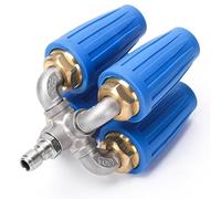 4 in 1 Turbo Nozzle for Pressure Washer, 4000 PSI Rotating High Pressure Nozzle with 1/4" Quick Connect, 2.5 Orifice for Deep Cleaning Concrete, Driveway, Patio