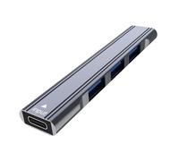 4 In 1 USB3.0 USB C Hub USB 2.0 Splitter Adattatore Trasmissione Dati Alluminio USB C USB3.0/2.0 Splitter Per Il Computer Portatile