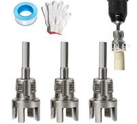 4 in 1 Water Pipe Wrench, Integrated Internal & External Pipe Threading Tool, Pipe Tapping and Threading Tool for 1'', 1/2'' & 3/4'' Pipes (1/2")