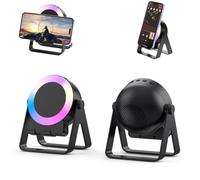 4 in 1 Wireless Induction Audio Bluetooth Speaker, 2025 Upgraded Colorful RGB 5.3 Bluetooth Speaker Wireless Phone Holder Stand 360° Rotation Suitable for iPhone/Android/iPad