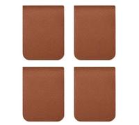 4 In Pelle Segnalibri Magnetici Magnetico Libro Pagine Clip Slip -resist Book Divisore Per Lo Studente Amante Che Legge L'accessorio In Pelle Elegante