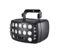 4 in1 luce rossa pioggia modelli luce LED stroboscopica RGBW Derby fascio luce effetto di illuminazione DJ discoteca festa vacanza matrimonio carnevale lampada (colore: con telecomando, dimensioni: A)