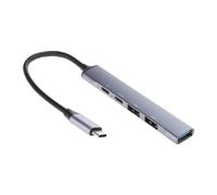4 In1 USB C Multi Porte USB USB3.0 USB2.0 TypeC Docking Station PD60W Dati Veloci Adattatore in Lega di Alluminio UltraSlim